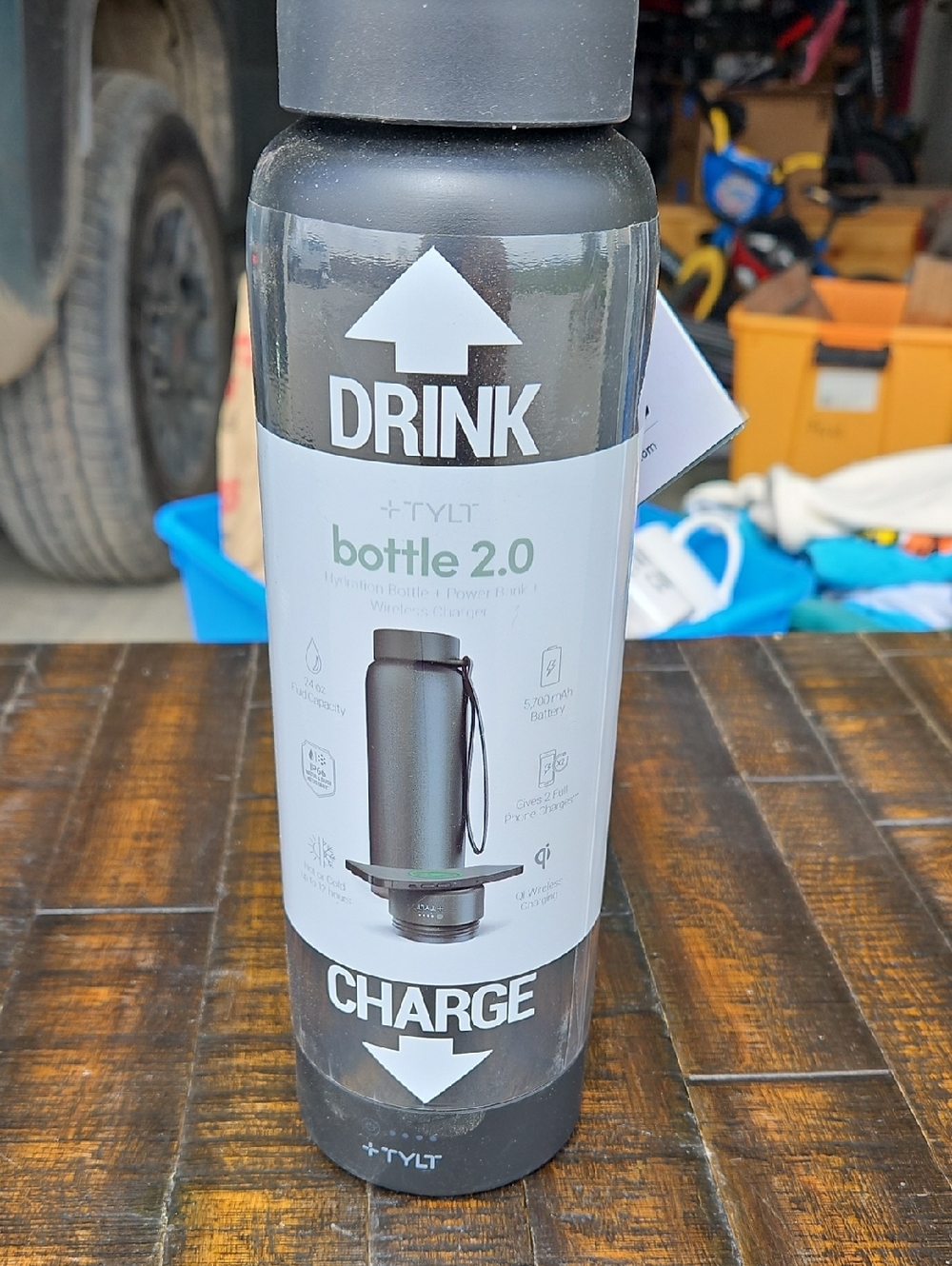 Bottle 2.0 Portable Power Water Bottle - Black